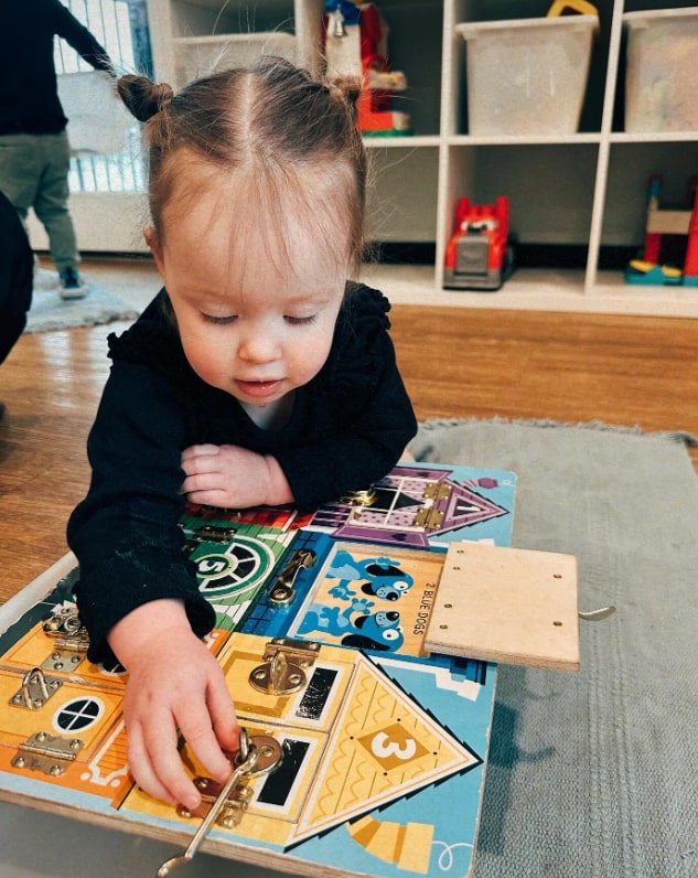 Students participating in a hands-on activity at Shooting Stars Montessori.